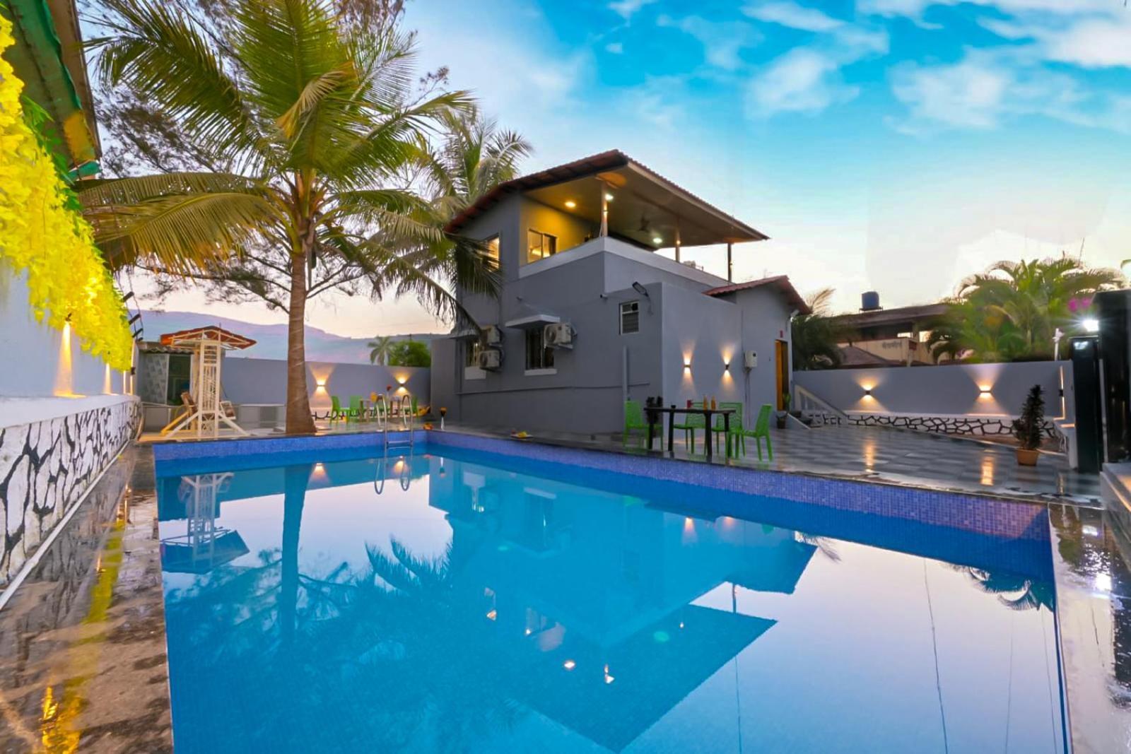 Empyrean Stay Ll 3Bhk Ll Marshall Villa Ll Large Pool Ll Ac Ll Lonavala Exterior foto
